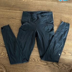 Lululemon Graphite grey fast and free 28’ size 6